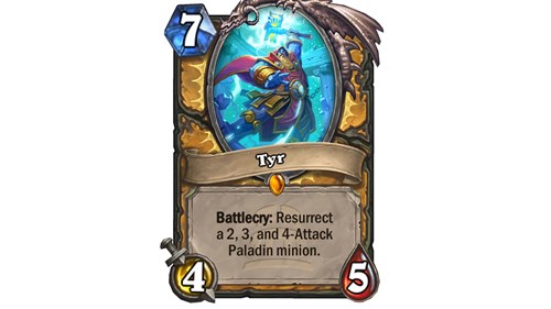 Hearthstone Titans Card Art for Tyr