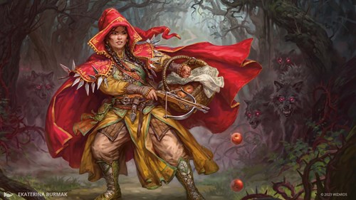 Ruby, Daring Tracker key art for Magic The Gathering