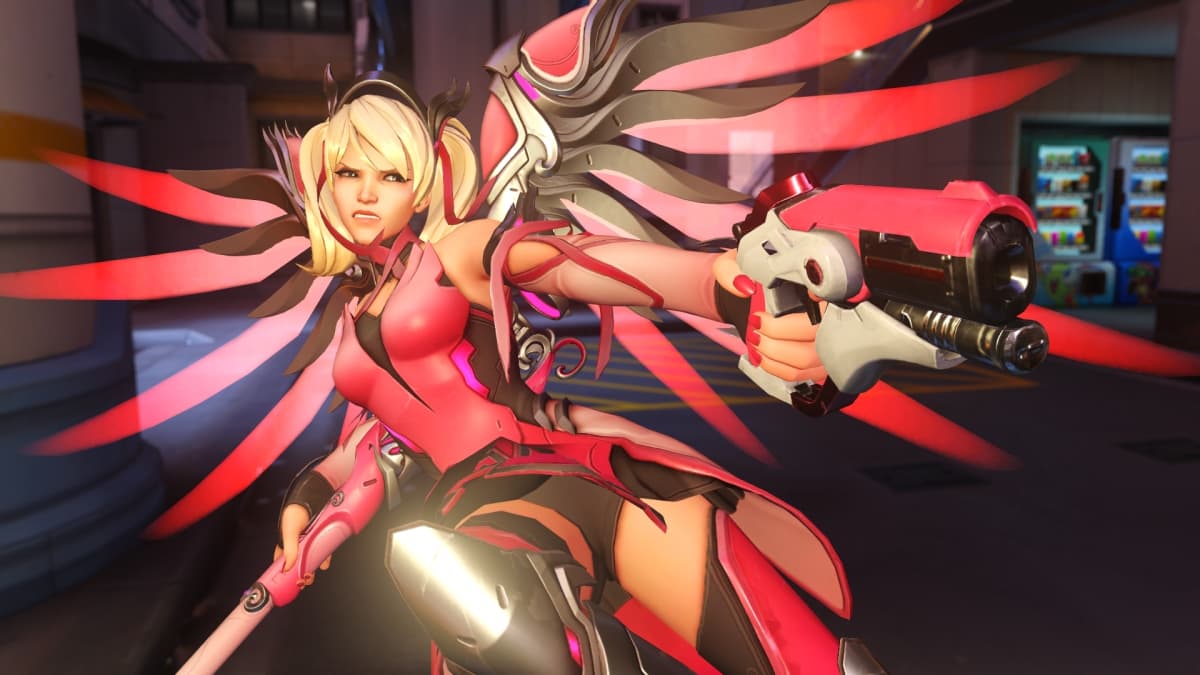 The Pink Mercy skin can still be equipped in Overwatch 2 if you own it