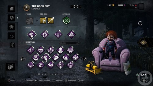 The Finish the Gens builds for Chucky in Dead by Daylight