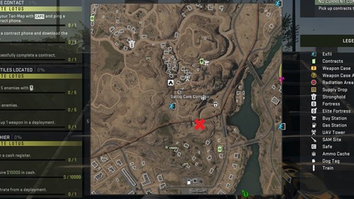 MW2 DMZ Crash Site Weapons Case Key Location