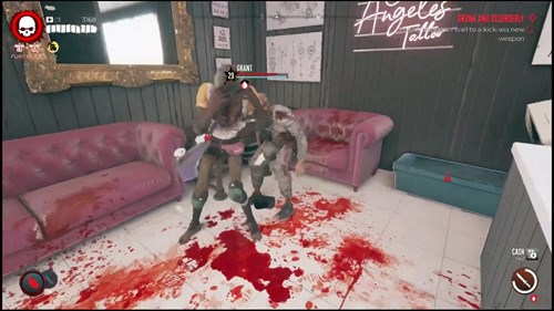 an image of Dead Island 2 gameplay showing the zombie called Grant