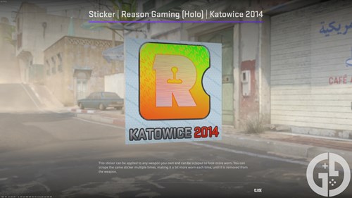 Image of the Reason Gaming holo Katowice 2014 sticker in CS2