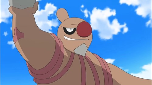 Conkeldurr in the Pokemon anime