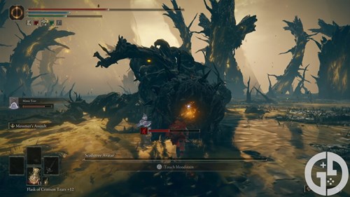 Image of the Scadutree Avatar critical attack in Elden Ring Shadow of the Erdtree