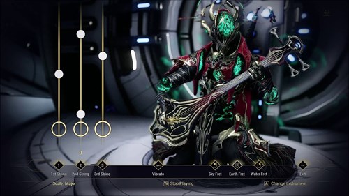 Warframe Shawzin Songs interface