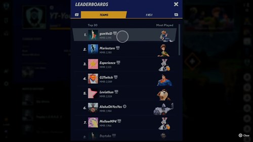 MultiVersus Leaderboard