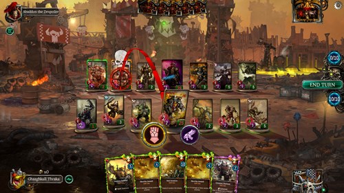 an image of Warhammer 40K: Warpforge gameplay