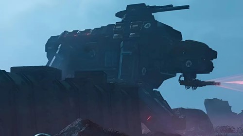 Factory Striker giant mech Helldivers