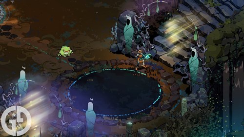 Image of the path to the surface without a ward in Hades 2