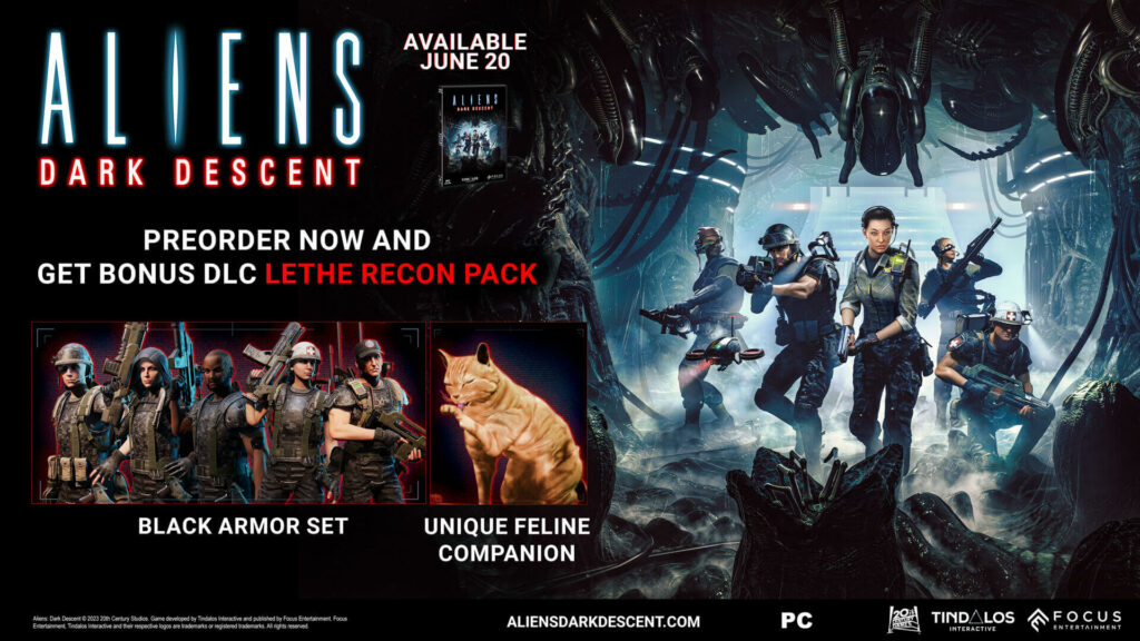 key art of the Aliens Dark Descent pre-order bonus