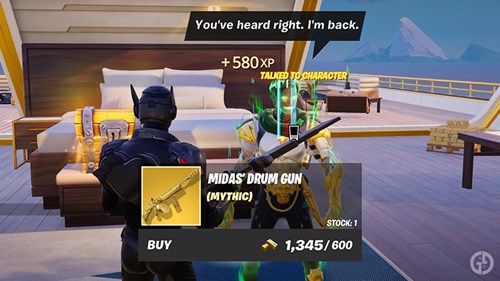 Midas' Drum Gun in Fortnite