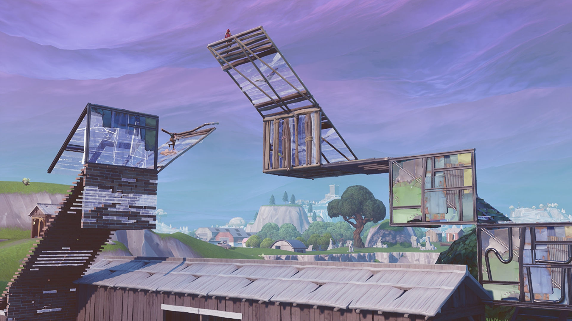 Screenshot of a building in Fortnite