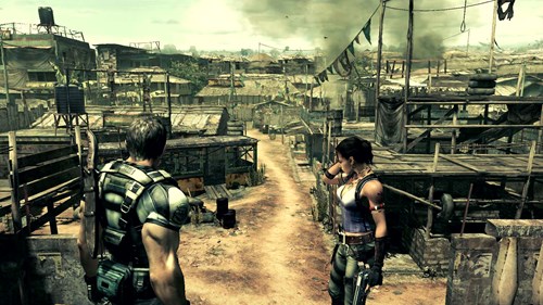 Resident Evil 5 Chris and Sheva gameplay