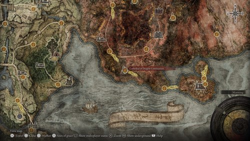 Elden Ring Radahn: map to rotten breath spell