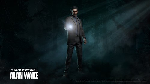 Alan Wake as he appears in Dead by Daylight