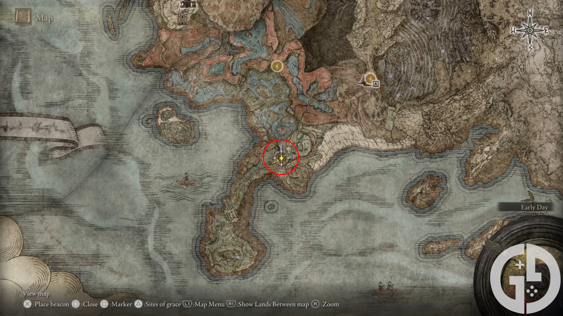 Elden Ring Shadow Of The Erdtree Southern Shore Map Fragment Map