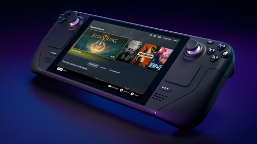 The Steam Deck handheld, a system which you can play Jedi: Survivor on