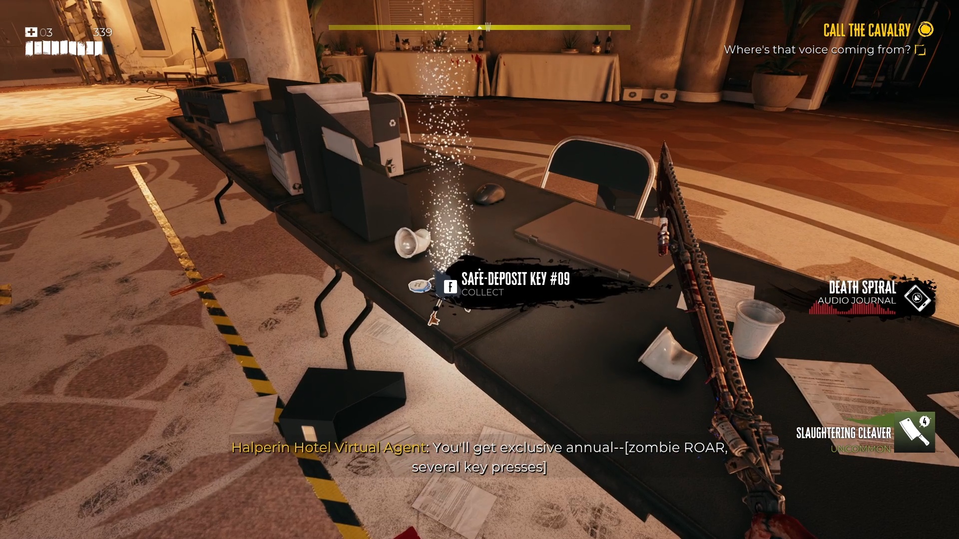 a screenshot showing the first Dead Island 2 Safe Deposit key