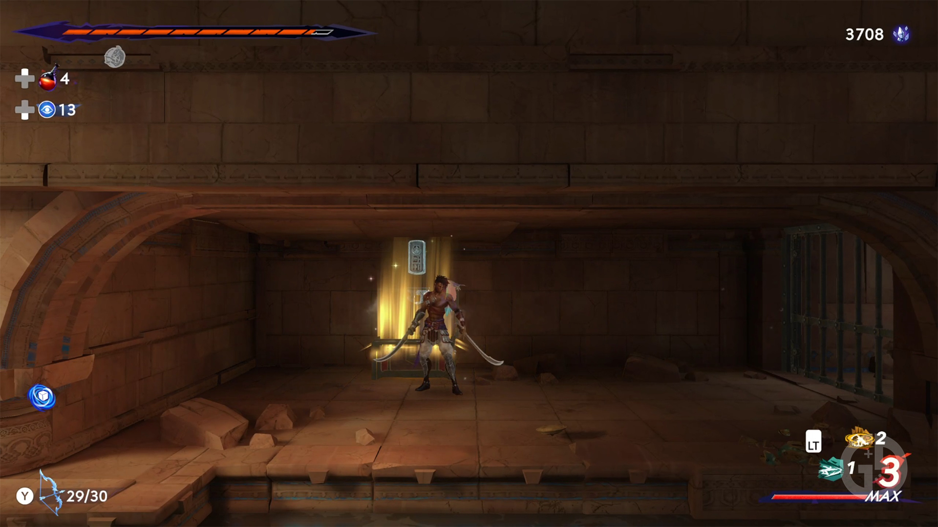 Lower City Azure Damascus Ingot location 5 in Prince of Persia: The Lost Crown