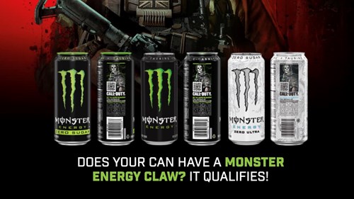 A few of the eligible products for the MW3 x Monster Energy crossover