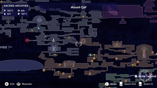 map location of The Moon Gatherer quest start in Prince of Persia: The Lost Crown