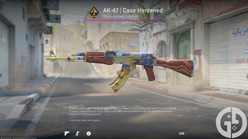 Image of the AK-47 Case Hardened skin in CS2