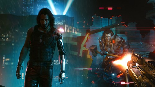 Keanu Reeves as Johnny Silverhand in Cyberpunk 2077