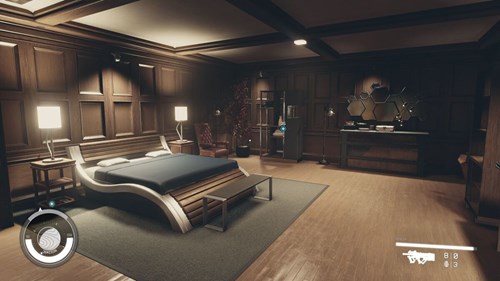 Your room in the Constellation Lodge in Starfield