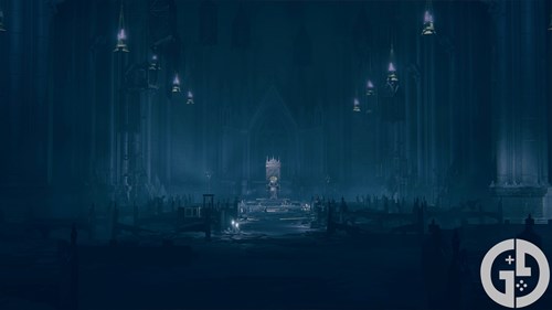 Image of Ymir in the Cathedral of Manus Metyr in Elden Ring Shadow of the Erdtree