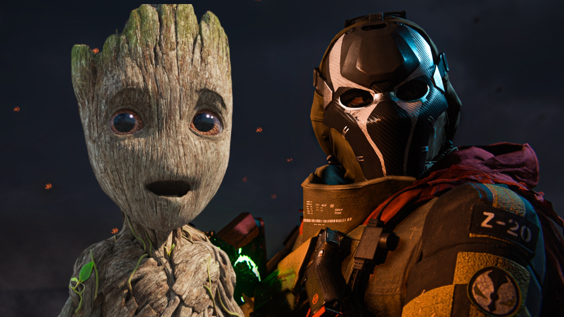 MW2ファンは、新しいNOVAスキンは非公式のGOTG GROOTコラボだと思います