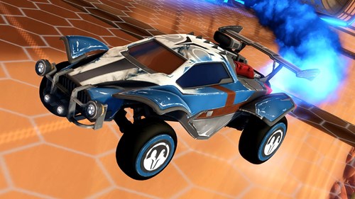 Image of a Mandalorian Mayhem car in Rocket League