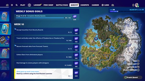 Week 10 Quests in Fortnite