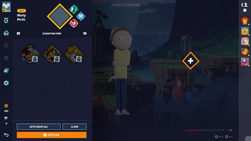 Morty's perk list in MultiVersus