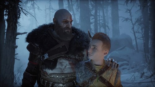 God fo War Ragnarok Atreus and Kratos