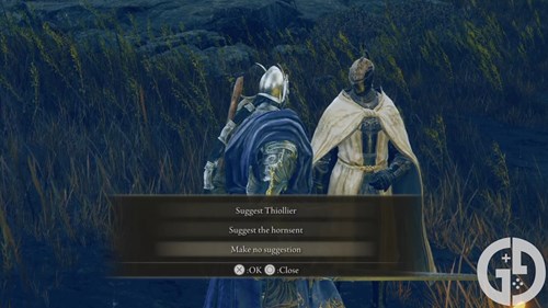 Image of Leda's suggestion dialogue options in Elden Ring Shadow of the Erdtree