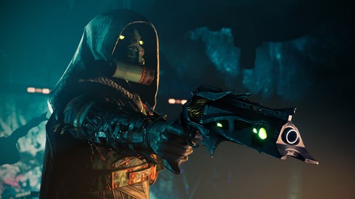 Destiny 2: A Shadow of Yor holding the Thorn handcannon