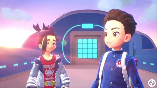 The player and Kieran in Pokemon Scarlet & Violet's Indigo Disk DLC