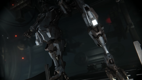 Grey mech legs in Armored Core 6