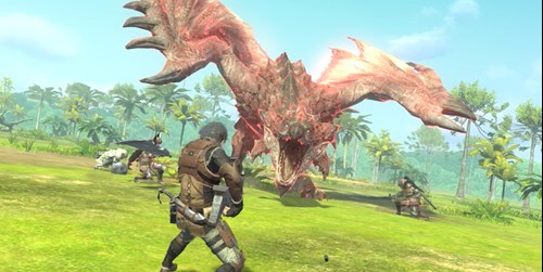 Multiplayer combat in Monster Hunter Now