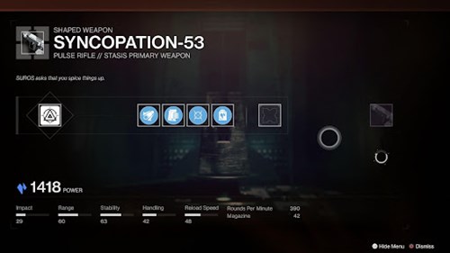 Destiny 2 weapon crafting material