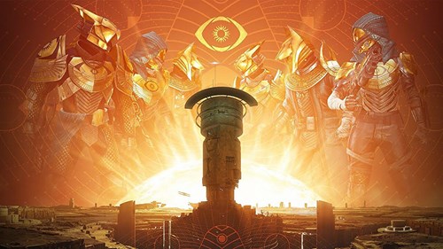 The Trials of Osiris logo and Guardians in Trials armour above the Lighthouse, ahead of the big changes coming in update 7.1.0