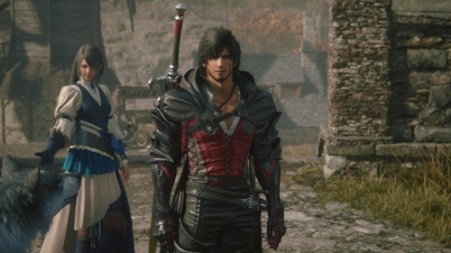 Clive with his new outfit in Final Fantasy 16