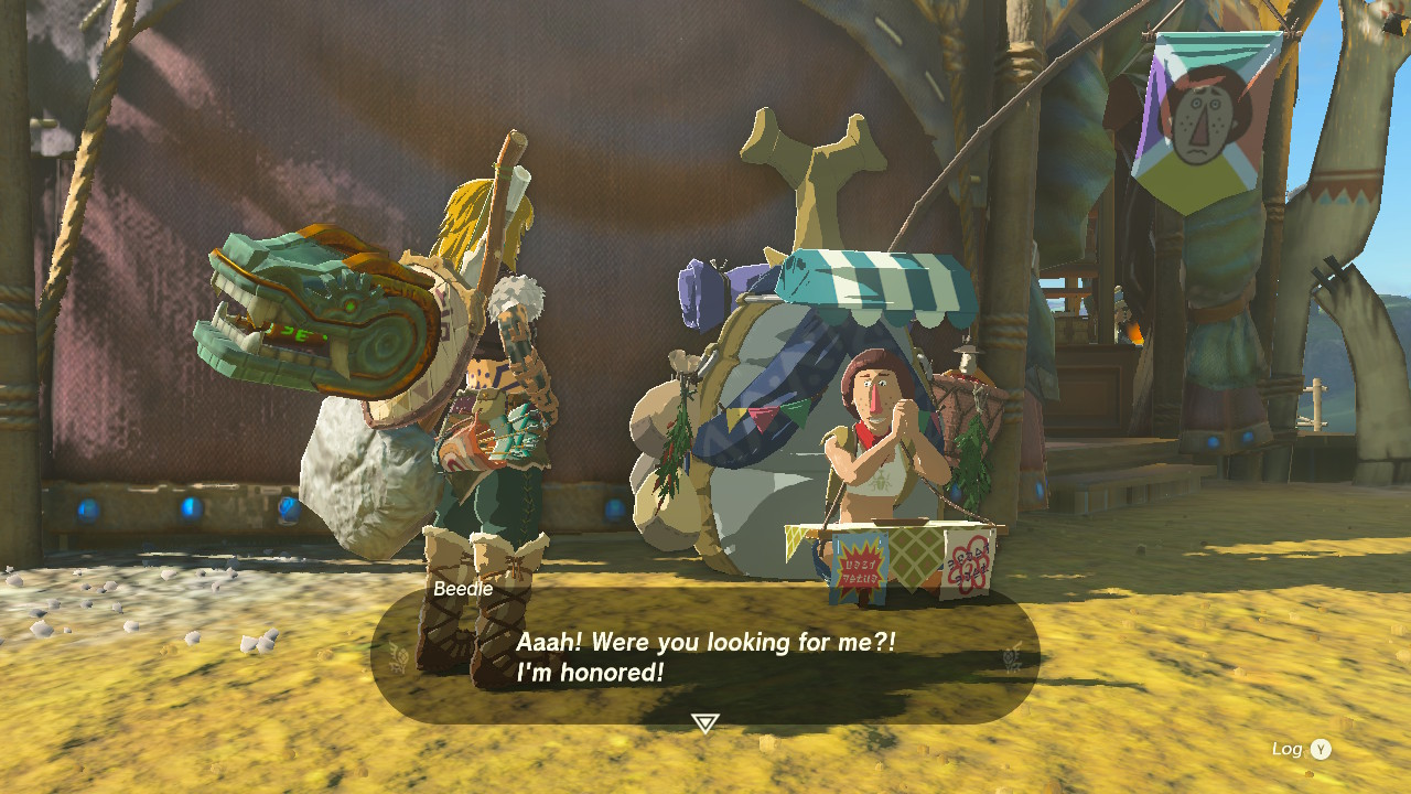 Tears of the Kingdom screenshot showing Beedle