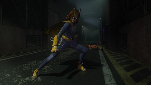 Batgirl in a fight