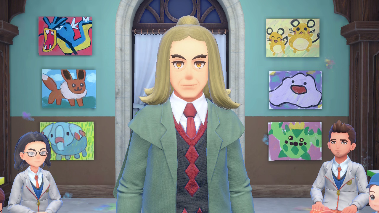 Mr. Hassel, the Art class teacher in Pokemon Scarlet & Violet