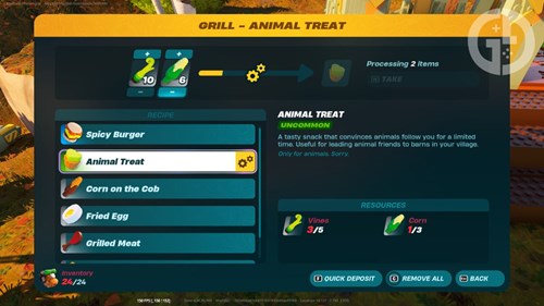 LEGO Fortnite making Animal Treat