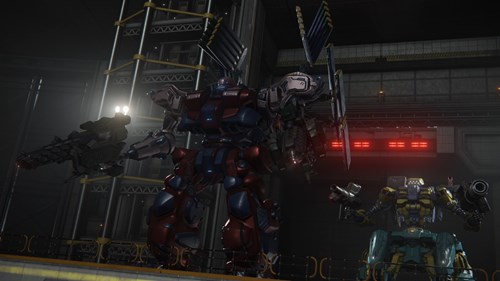 Image of "Cinder" Carla and "Chatty" Stick in Armored Core 6