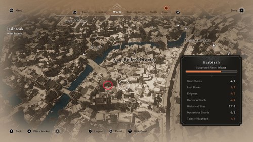 the Assassin's Creed: Mirage 'Find What I Stole Enigma' solution location