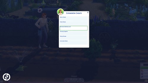 Image of the MC Command Center UI in The Sims 4